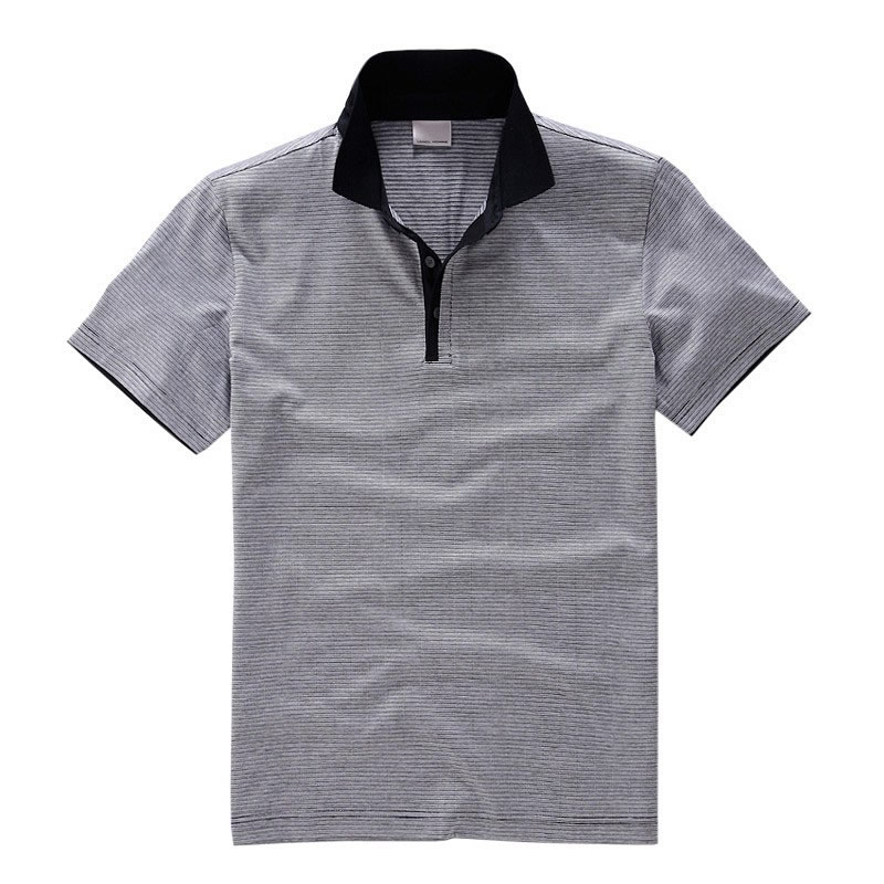 撞色細條紋T恤衫