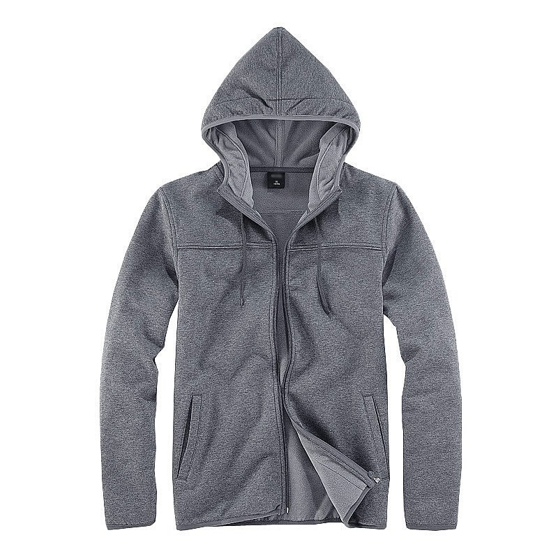 花灰色連帽開(kāi)衫衛(wèi)衣