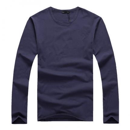 秋季凈色圓領文化衫加工