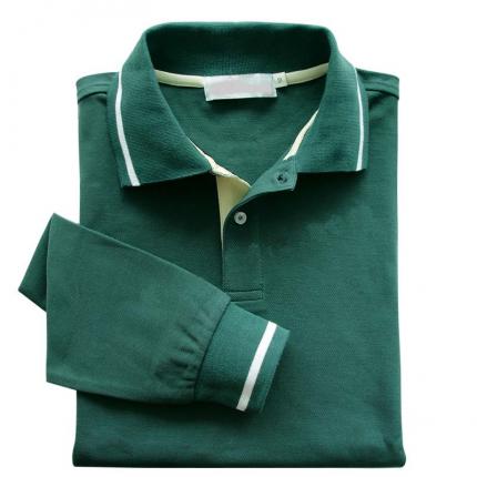 16個(gè)顏色，純棉長袖POLO衫定制，刺繡企業(yè)logo標(biāo)志