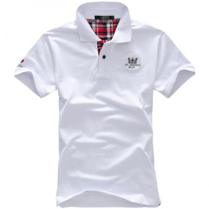 白色男款短袖T恤衫 團體T恤衫加工印制