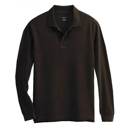 【定制】時尚長袖翻領T恤衫 優質純POLO衫定制