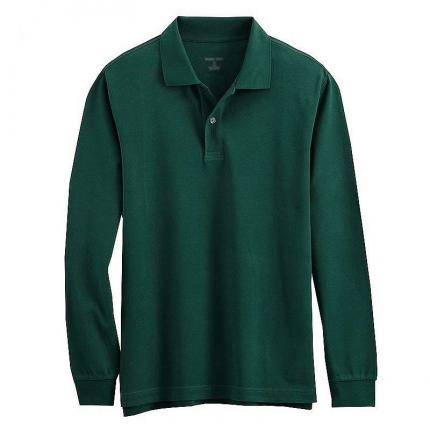 【定制】翻領長袖秋裝T恤衫加工定制，保羅服裝提供