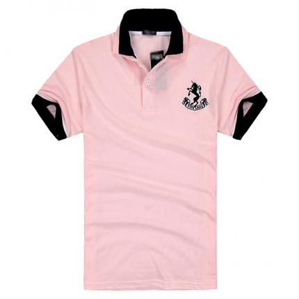 男士雙領短袖t恤衫時尚潮流款式加工制作