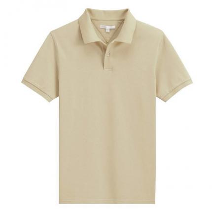 【定制】淺駝色商務POLO衫，男士經典T恤定做服務