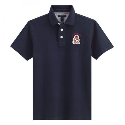 【定制】寶藍色男士經典商務POLO衫純棉訂制加工