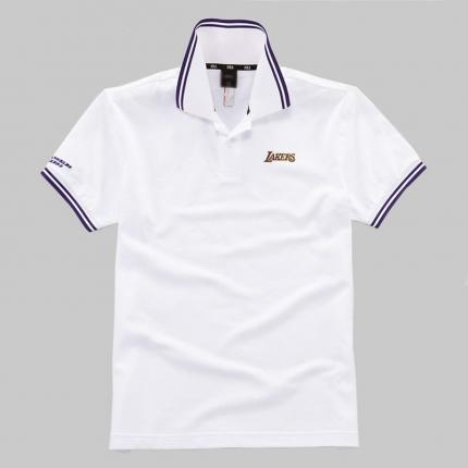 【定制】白色企業LOGO衫定做 衣領袖口撞色T恤