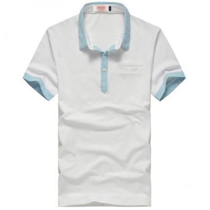 【定制】翻領(lǐng)短袖T恤衫設(shè)計制作 時尚男款來襲