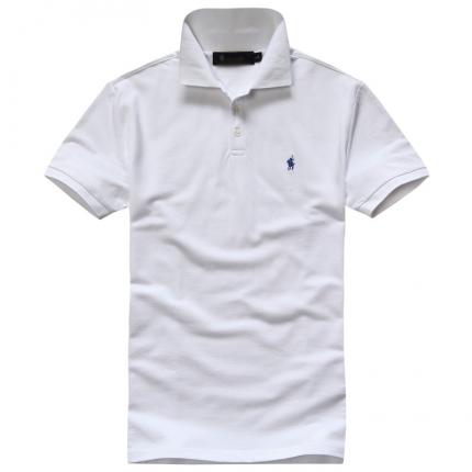 白色男式經典商務POLO衫款式工廠加工制作