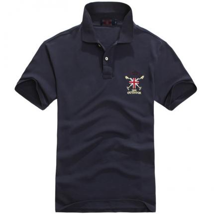 夏裝男款短袖T恤衫 珠地全棉網眼布