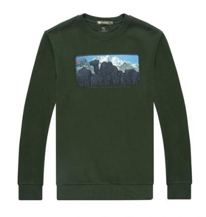 時尚圓領套頭衛衣