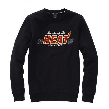 黑色長袖印花衛(wèi)衣，休閑時尚款定做