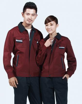 時尚口袋翻領工程制服